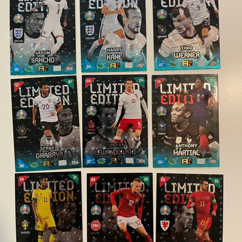 Panini Euro 2020 Limited Edition fotballkort