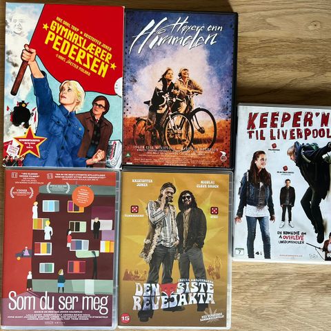 DVD-pakke -  Norske klassikere - 5 filmer