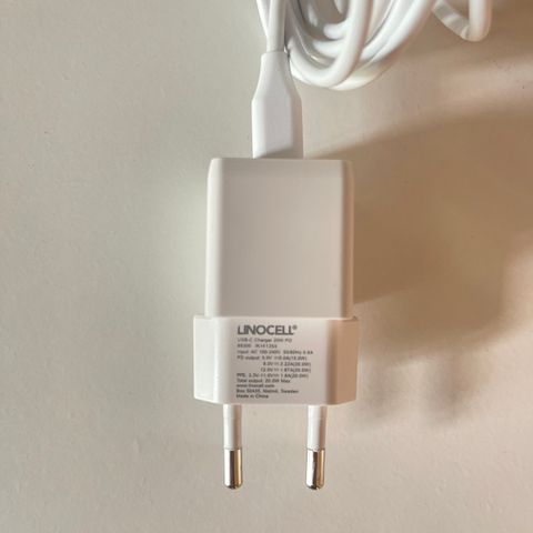 iPhone hurtiglader 20W med 2m kabel