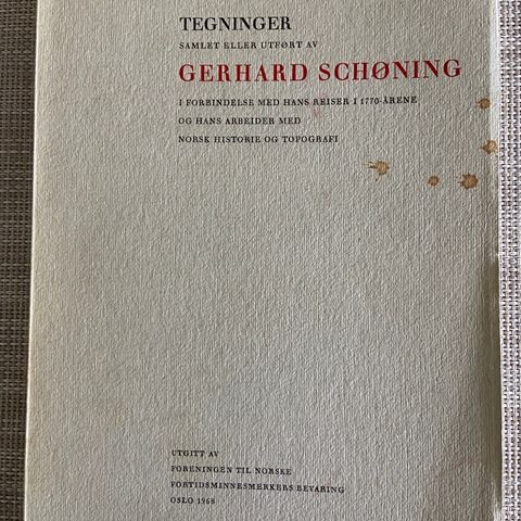 Tegninger samlet eller utført av Gerhard Schøning, 1968