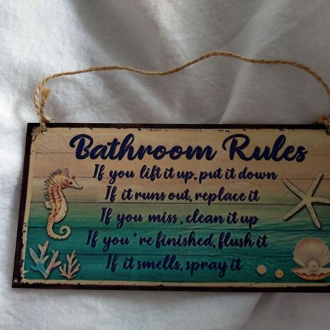 Bathroom rules