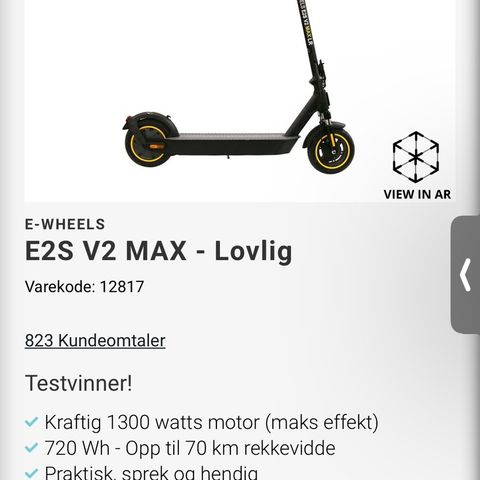 E2S V2 MAX - Lovlig, punkteringsfri