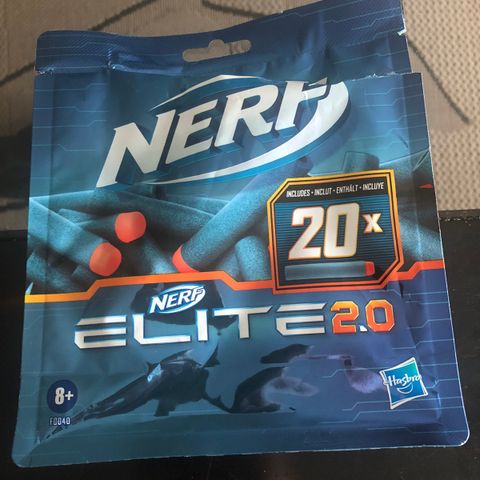 Nerf Elite. Skudd/ patroner til pistol / gevær. 20 stk