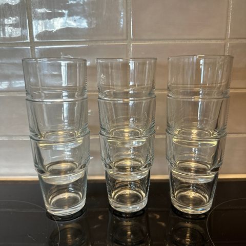 9 stk IKEA glass