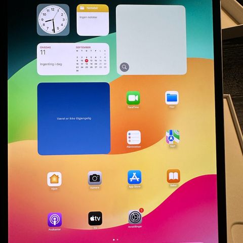 iPad Pro 13" (2024) 256GB 5G (sølv) 7. gen, 13" selges billig