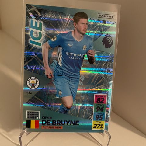 Kevin De Bruyne - Panini Premier League 2021/22 Ice fotballkort