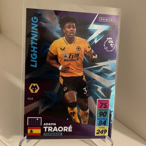 Adama Traoré - Panini Premier League 2020/21 Lightning fotballkort