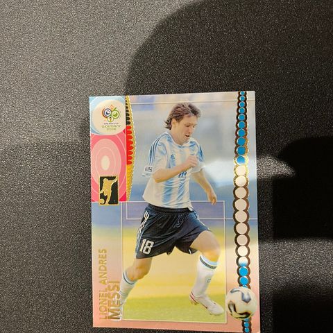 Lionel Messi Panini World Cup 2006 fotballkort