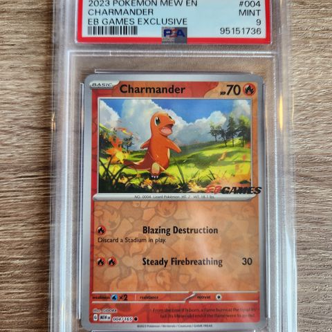 Pokemon 151 EB Games Charmander PSA 9