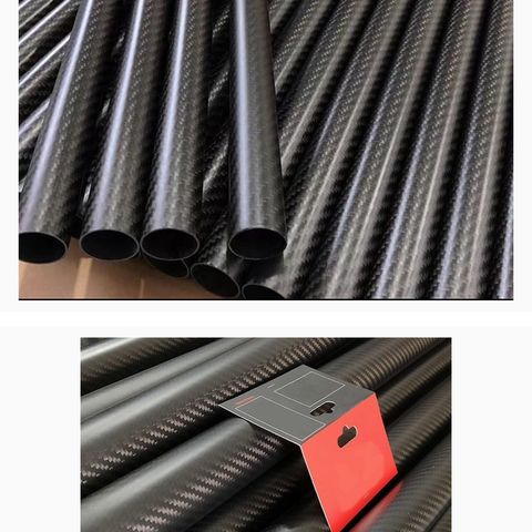 2 pcs Carbon Fiber tube High Composite