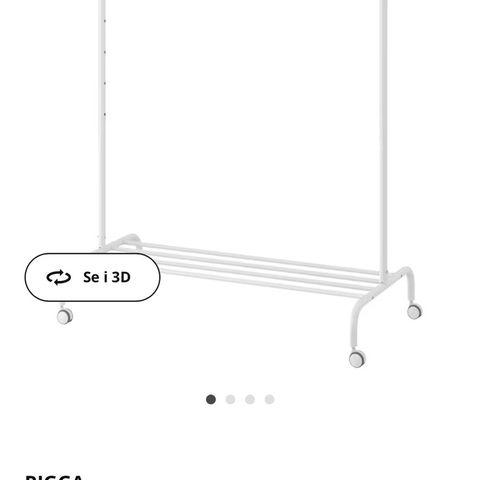 4 stk Rigga klesstativ fra IKEA