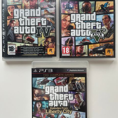 ps3 spill GTA GRAND THEFT AUTO 4 / 5 / LIBERTY  CITY