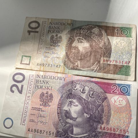 30 zlloty sedler