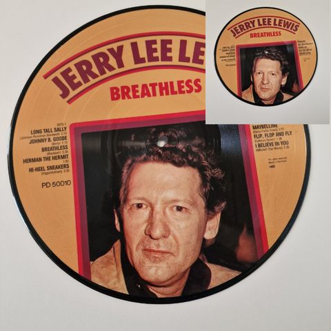 JERRY LEE LEWIS "BREATHLESS"  (PICTURE DISK)