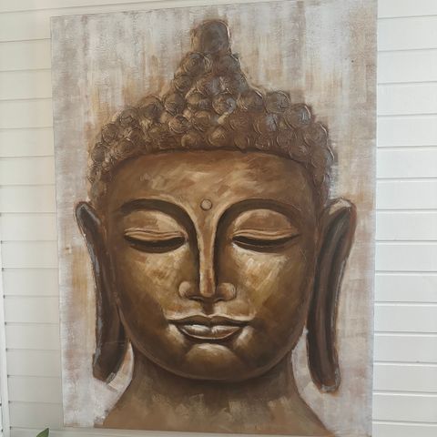 Stort Buddha-maleri