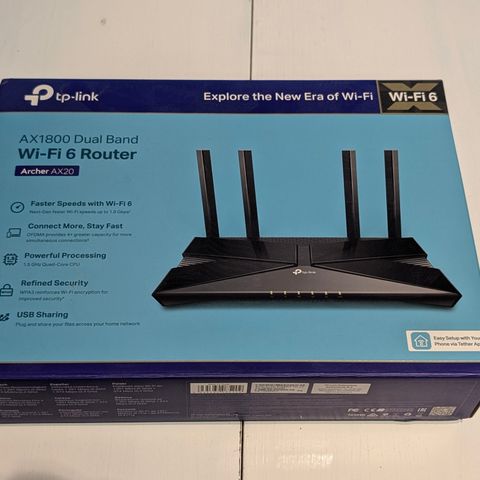 Router med Wi-Fi 6 og god dekning