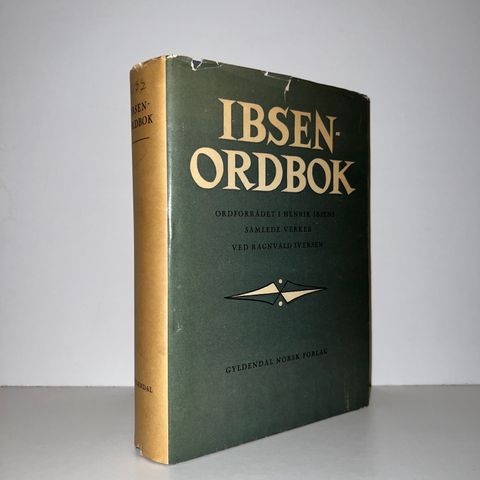 Ibsen-ordbok. Ordforrådet i Henrik Ibsens samlede verker - R. Iversen. 1958