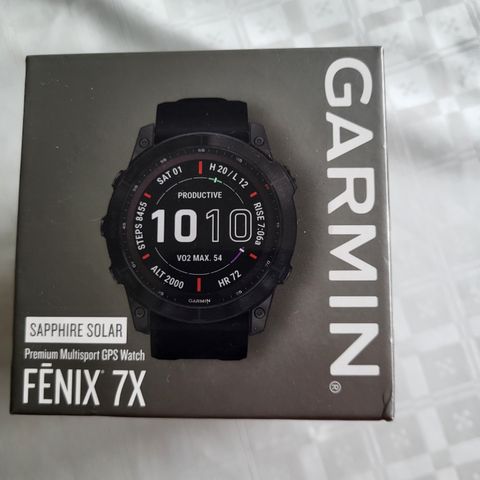 Garmin Fenix 7x Sapphire Solar