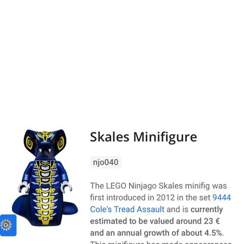 Lego ninjago minifigur Skales