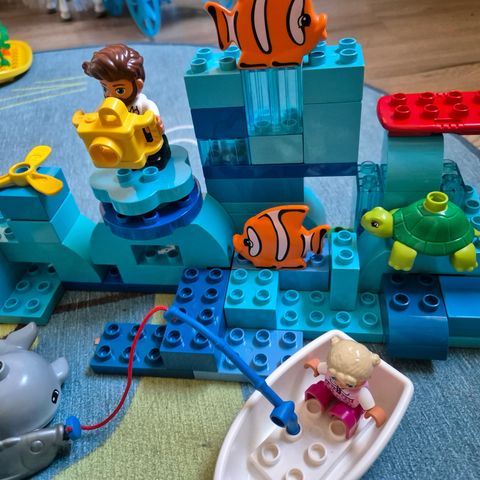 Lego duplo hav fisk hval