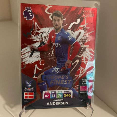 Joachim Andersen - Panini Premier League 2023/24 Europes Finest fotballkort