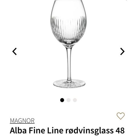 Helt ubrukt Alba Fine Line rødvinsglass fra Magnor