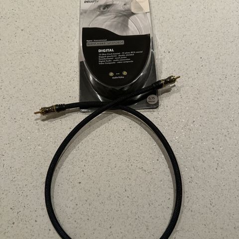 Eagle Deluxe digital audiokabel (coax), 0,75m