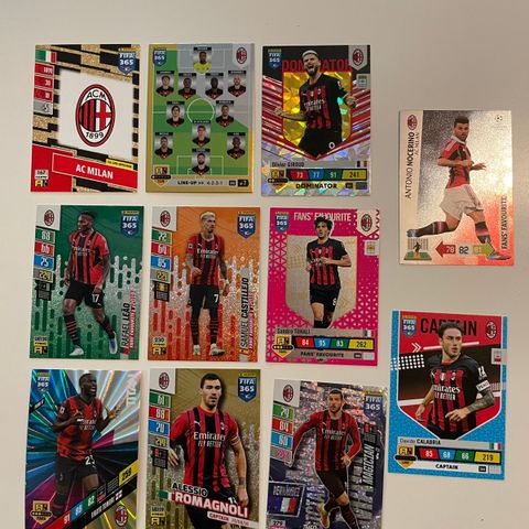 AC Milan diverse fotballkort