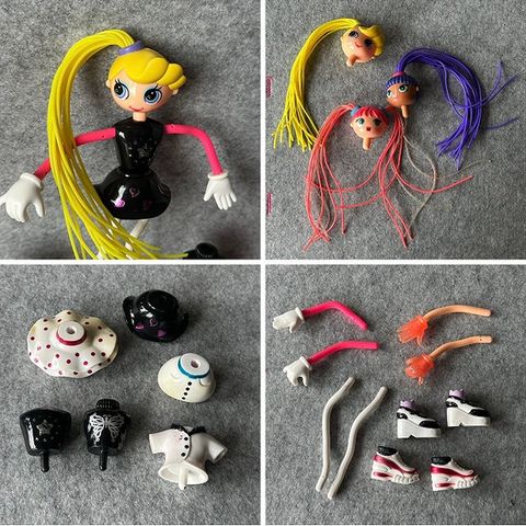 Betty Spaghetty Mix and Match Fashion Doll fra 1990-tallet