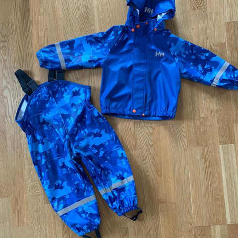 Helly Hansen regntøy i størrelse 92