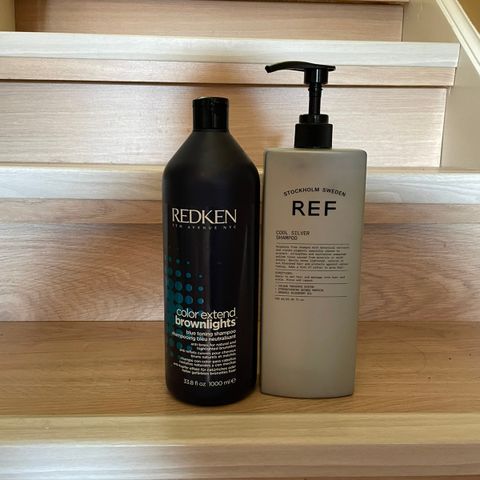 Sølvshampoo fra Redken og REF