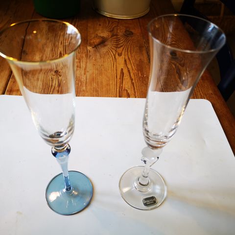 2 Champagneglass, bryllup