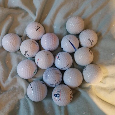 19 golf baller brukt mange forselie merker