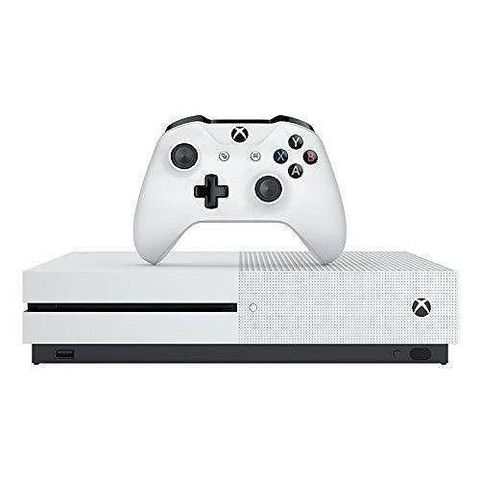 Xbox One S komplett m/alle kabler, kontroller og 4 spill selges!