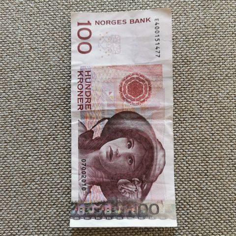 Norsk 100 kr. Tror fra 1982