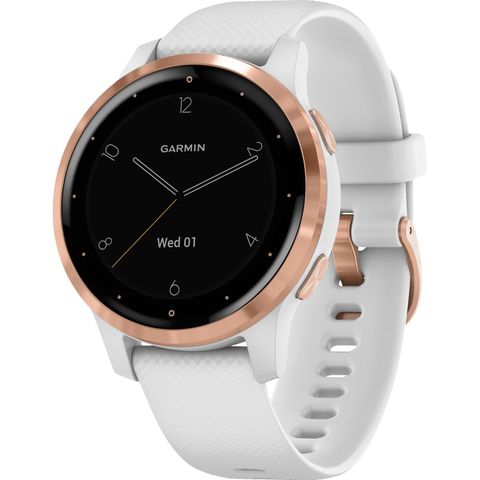 Garmin Vivoactive 4s GPS smartklokke (hvit/rosegull)