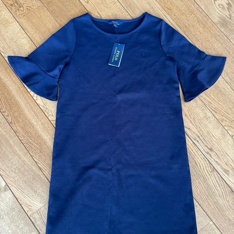 Ny! Ubrukt Polo Ralph Lauren marineblå kjole str XL (16 år)