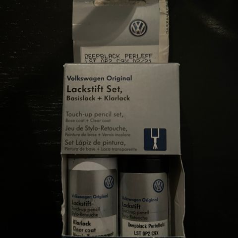 Lakkstift kit - Deep Black Pearleffekt Metallic C9X til Volkswagen og Audi