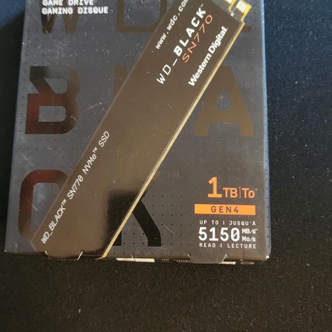 WD BLACK SN770 NVMe SSD 1TB selges