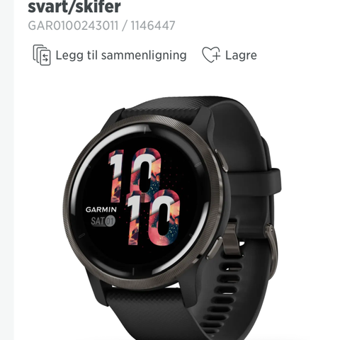 GARMIN VENU 2 SPORTSKLOKKE