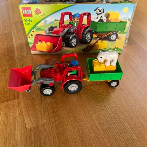 Lego duplo traktor med henger