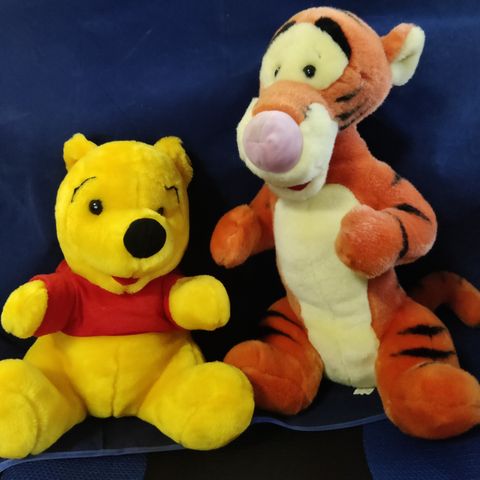 Vintage/retro Ole Brumm og Tiger bamser/plushies