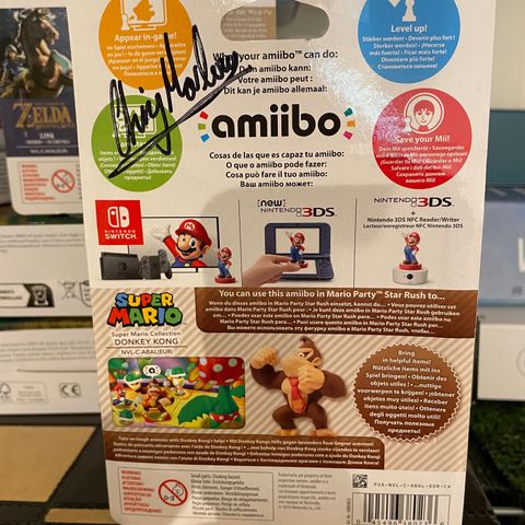 Donkey kong amiibo (signert)