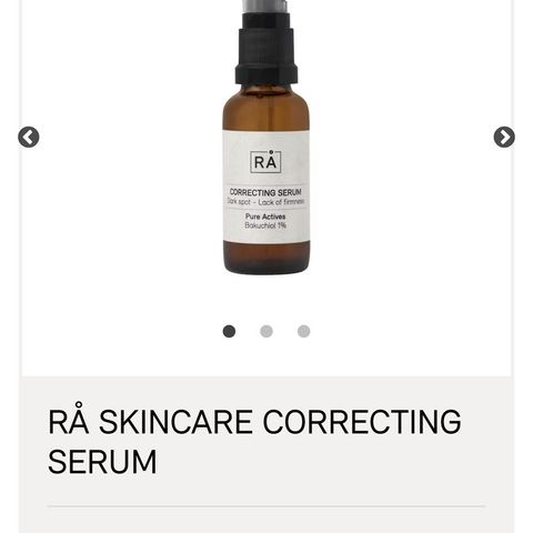 RÅ correcting serum