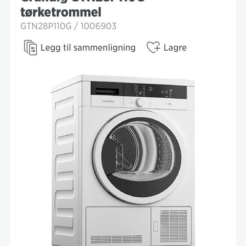 Selger tørletrommel Grundig