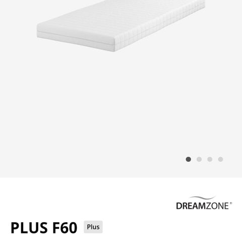 Madrass 90×200 Dreamzone selges rimelig.