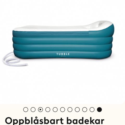 Tubble oppblåsbart badekar Royal 156 cm med elektrisk pumpe