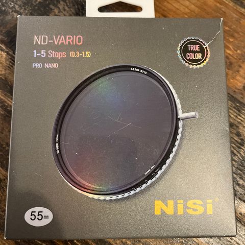 Nisi ND-vario 1-5 stop pro nano, 55mm