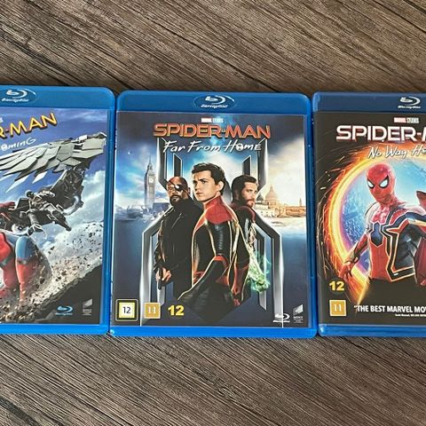 MCU Spider-Man Trilogy på Blu-ray