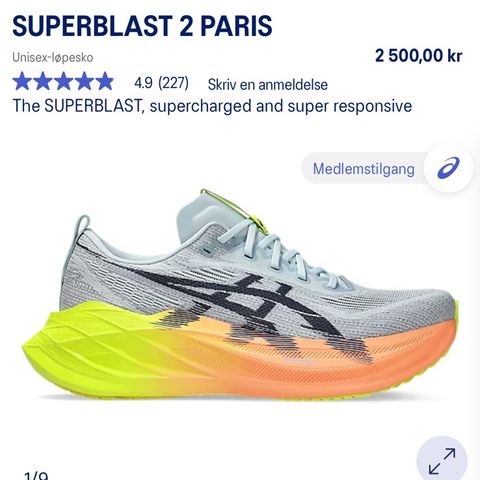 Ønskes kjøpt! Asics superblast 2 str. 37